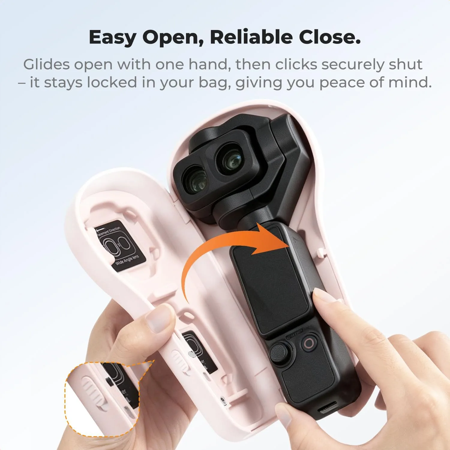 K&F CONCEPT Protective Case Pink Compatible with DJI Osmo Pocket 4P