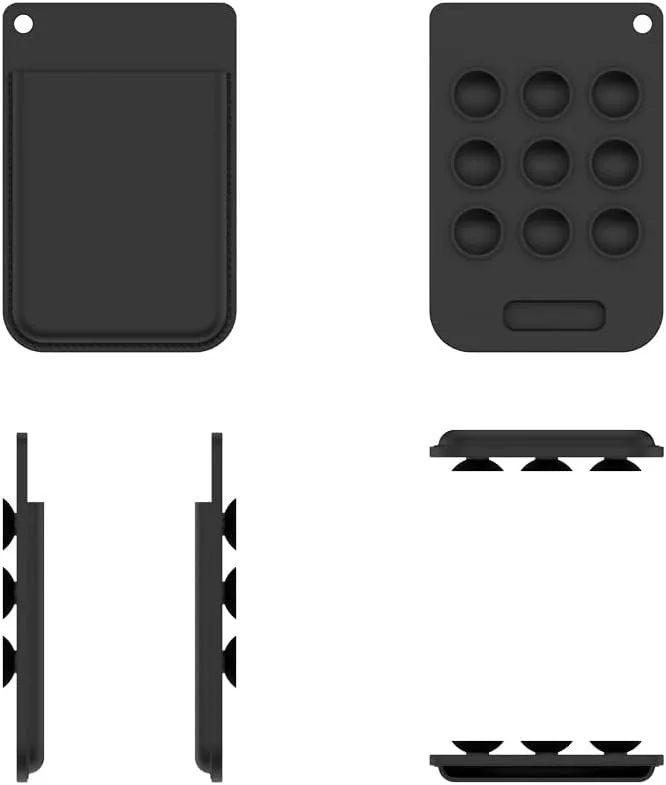 Silicone Protective Case Cover Shell for Plaud Note AI Voice Recorder Anti-Scratch Shockproof Soft Protector Case Silicone Sleeve (Black)