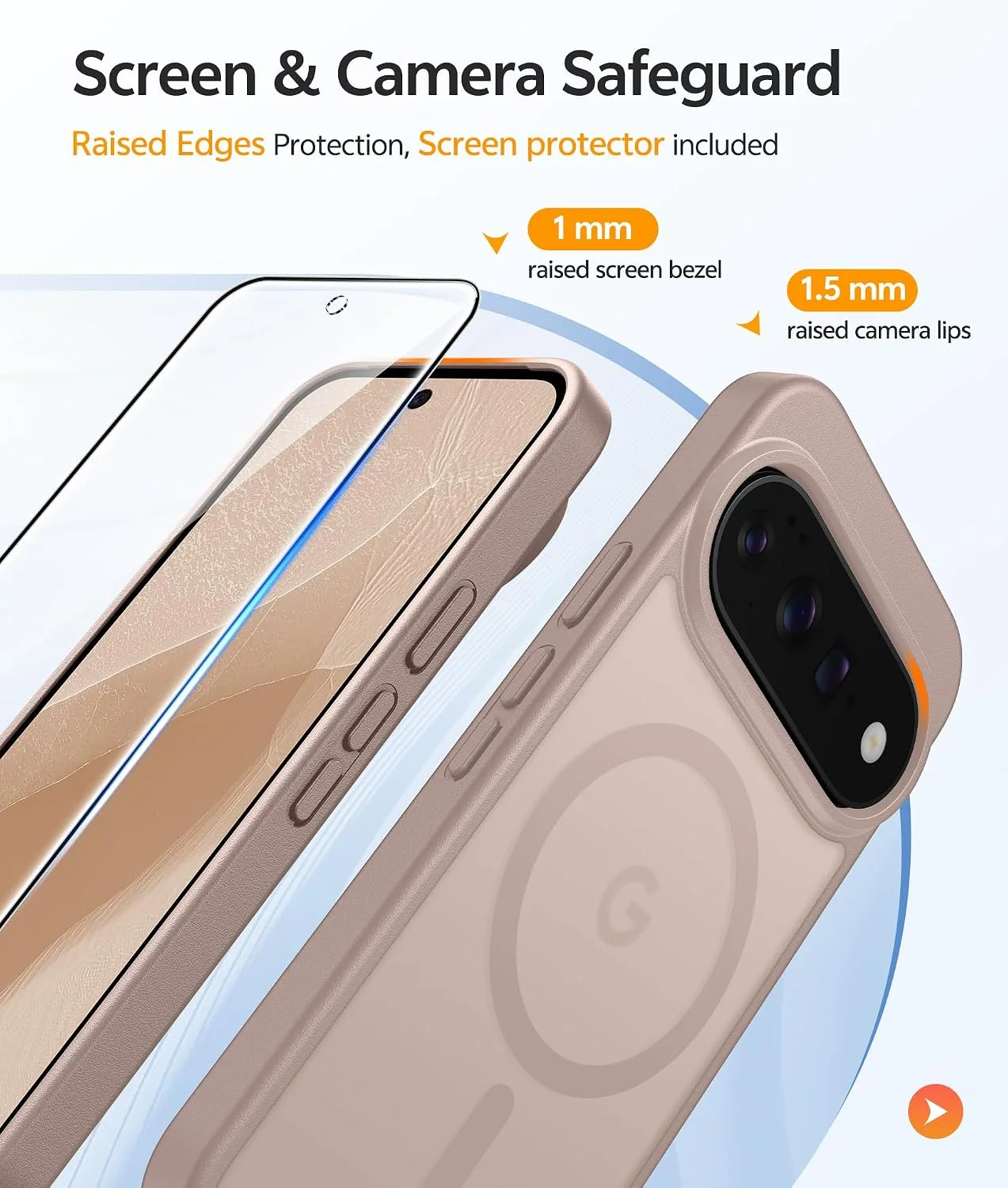 FNTCASE for Google Pixel 11 Pro Case/Pixel 11 Case, with Screen Protector