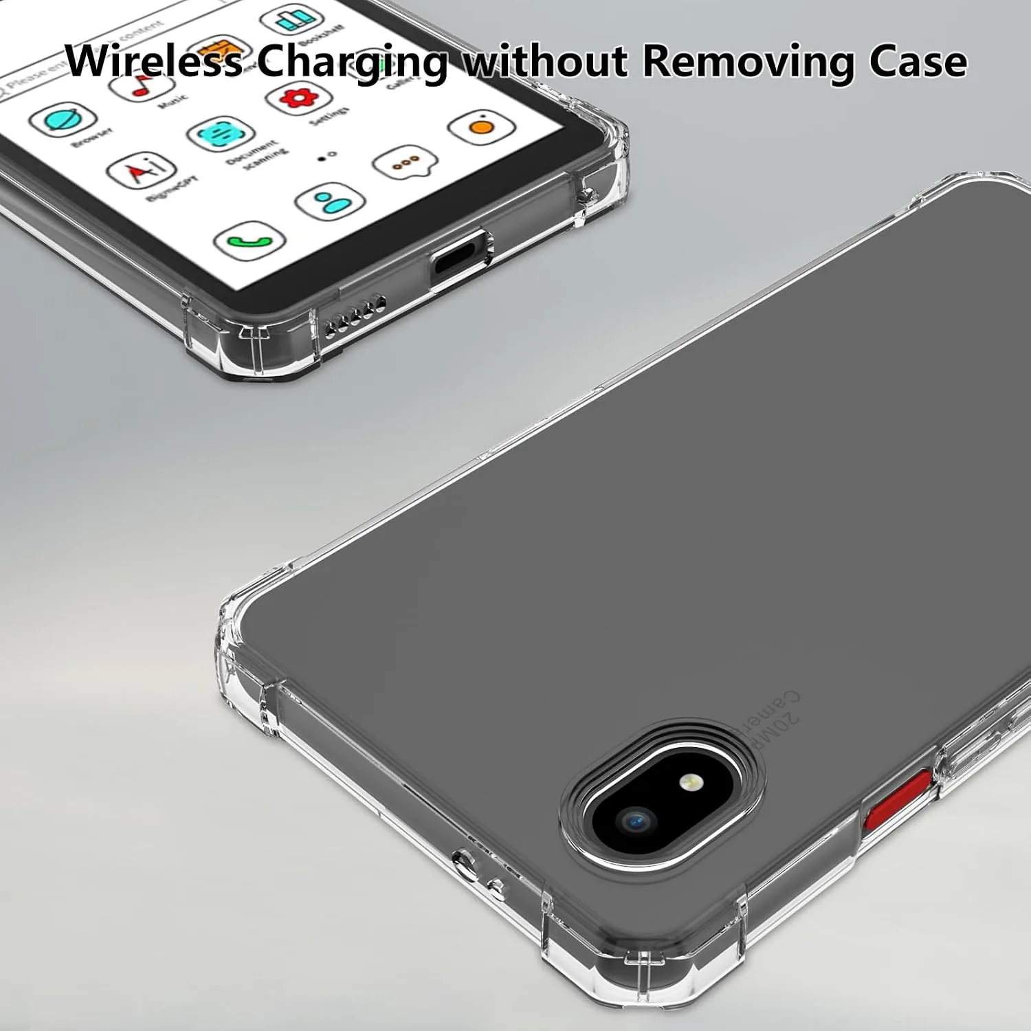 Aircawin Case for 6.13" Bigme HiBreak Pro E-Reader Case Clear