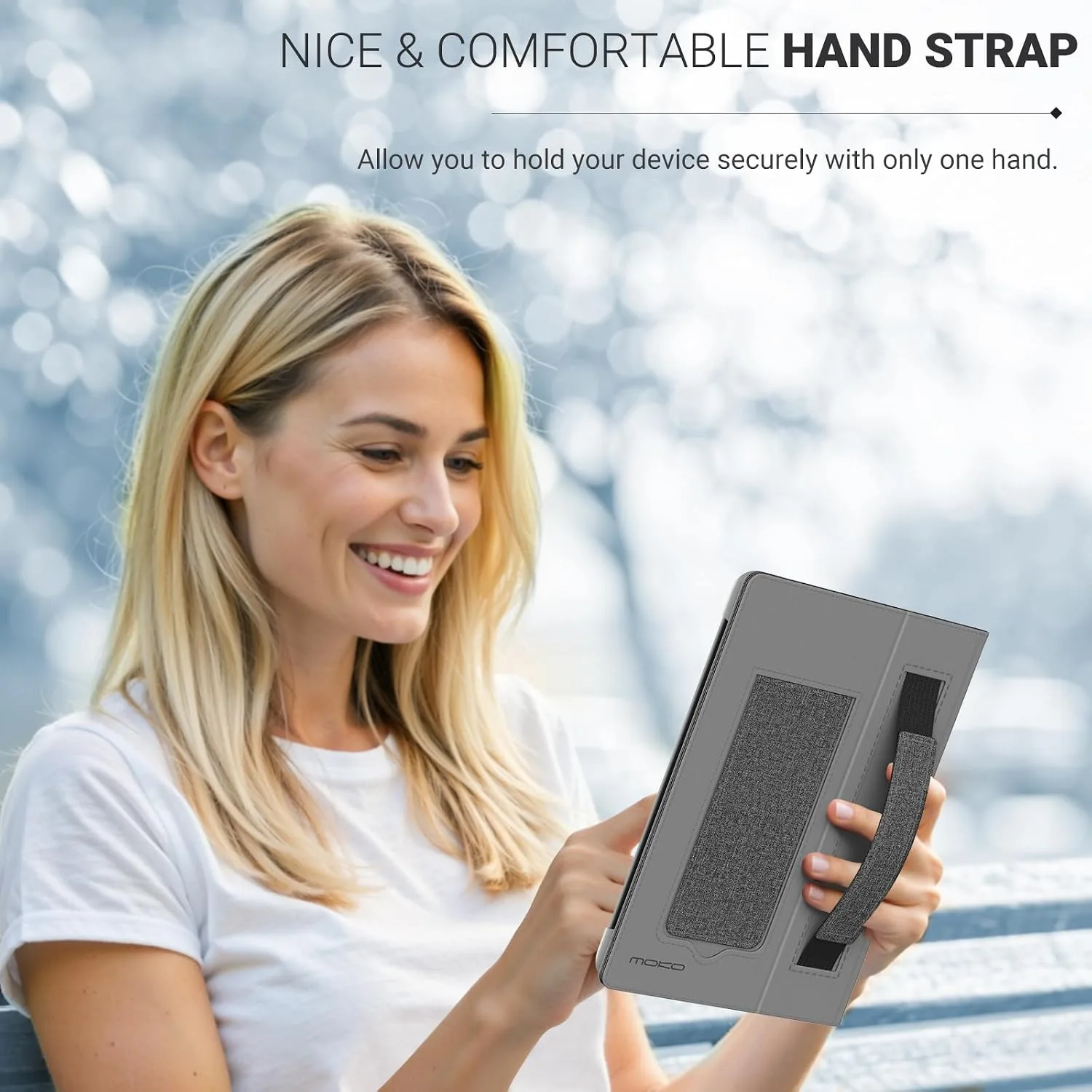 MoKo Universal Case for 6.8,7 Inch Paperwhite eReaders&Tablets,Gray/Black