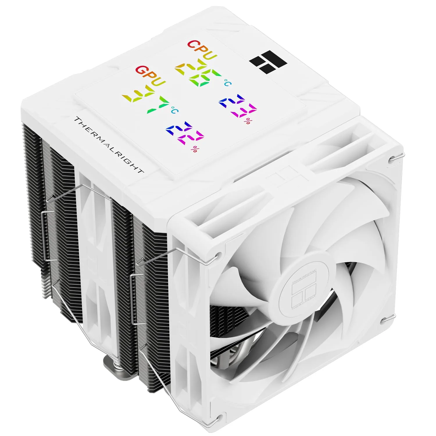 Thermalright Peerless Assassin 120 Digital White CPU Cooler Air with 6X6mm Heatpipes, Magnetic Display Board Top Cover,Heatsink CPU Cooler, for AM4/AM5 and Intel lga1700/1851/1150/1151/1200