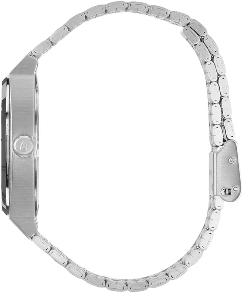 NIXON Time Teller A045 - 100m Water Resistant Men's Analog Fashion Watch (37mm Watch Face, 19.5mm-18mm Stainless Steel Band)