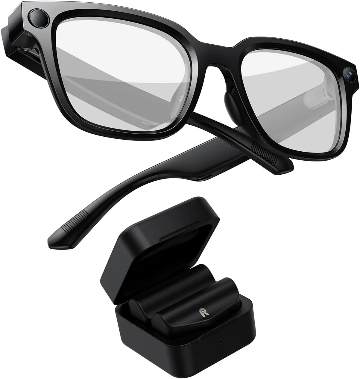 Rokid AI Glasses Style Pack,Smart Audio Glasses with Camera & Power Capsule