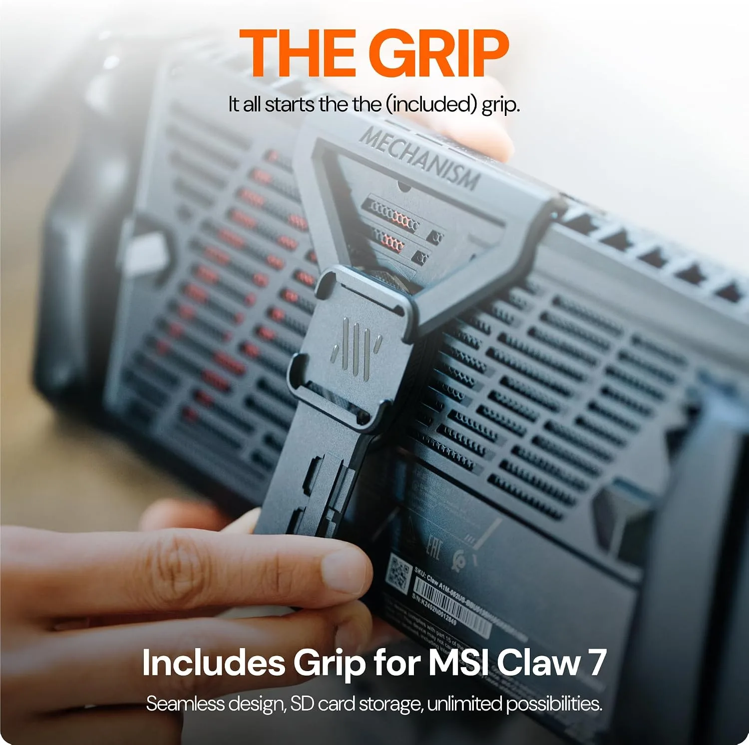 Mechanism Gaming Pillow for MSI Claw 7 AI+ Handheld Game Console | Experience Zero Gravity Gaming with Our Gamer Cushion | Ridiculously Soft & Machine Washable Pillow for Video Games (MSI Claw 7 Grip)