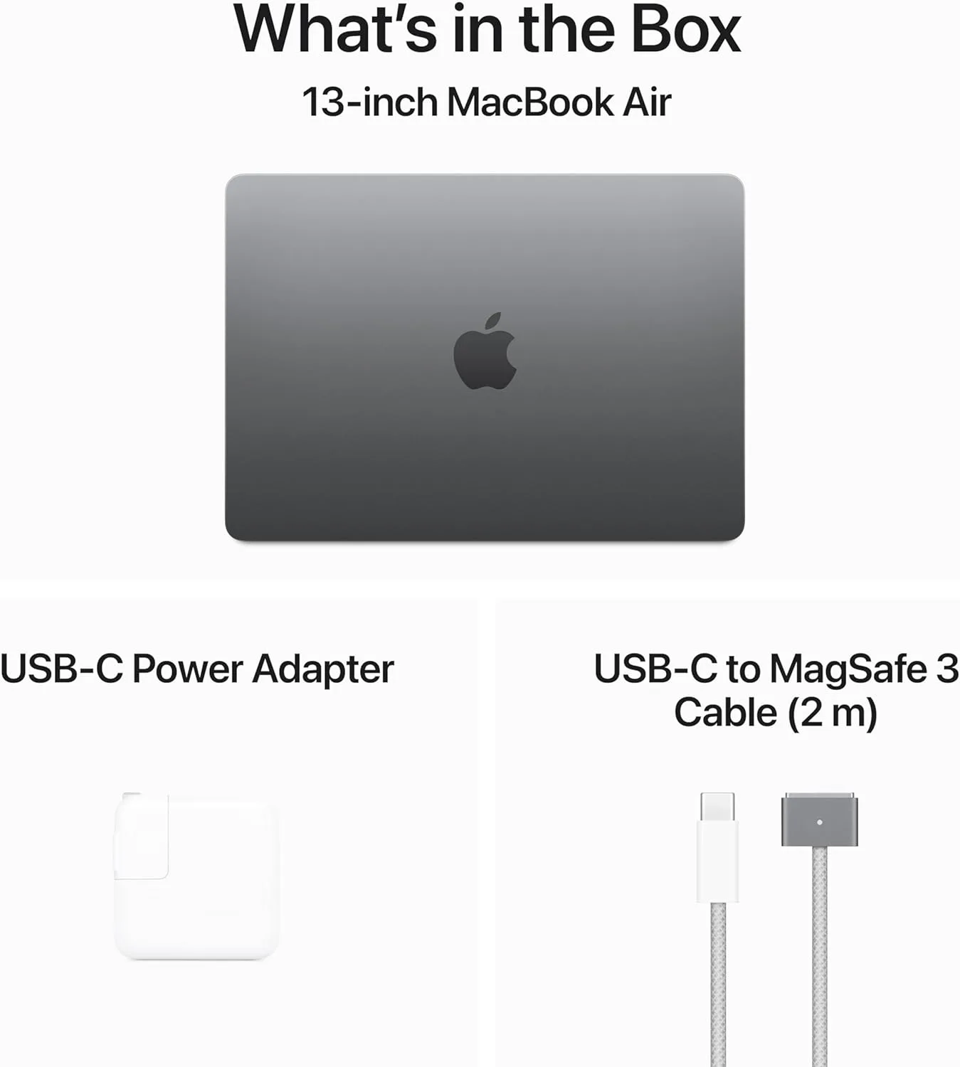 Apple 2024 MacBook Air with Apple M3 Chip, 13-inch, 8GB RAM, 256GB SSD Storage, Space Gray (Renewed)