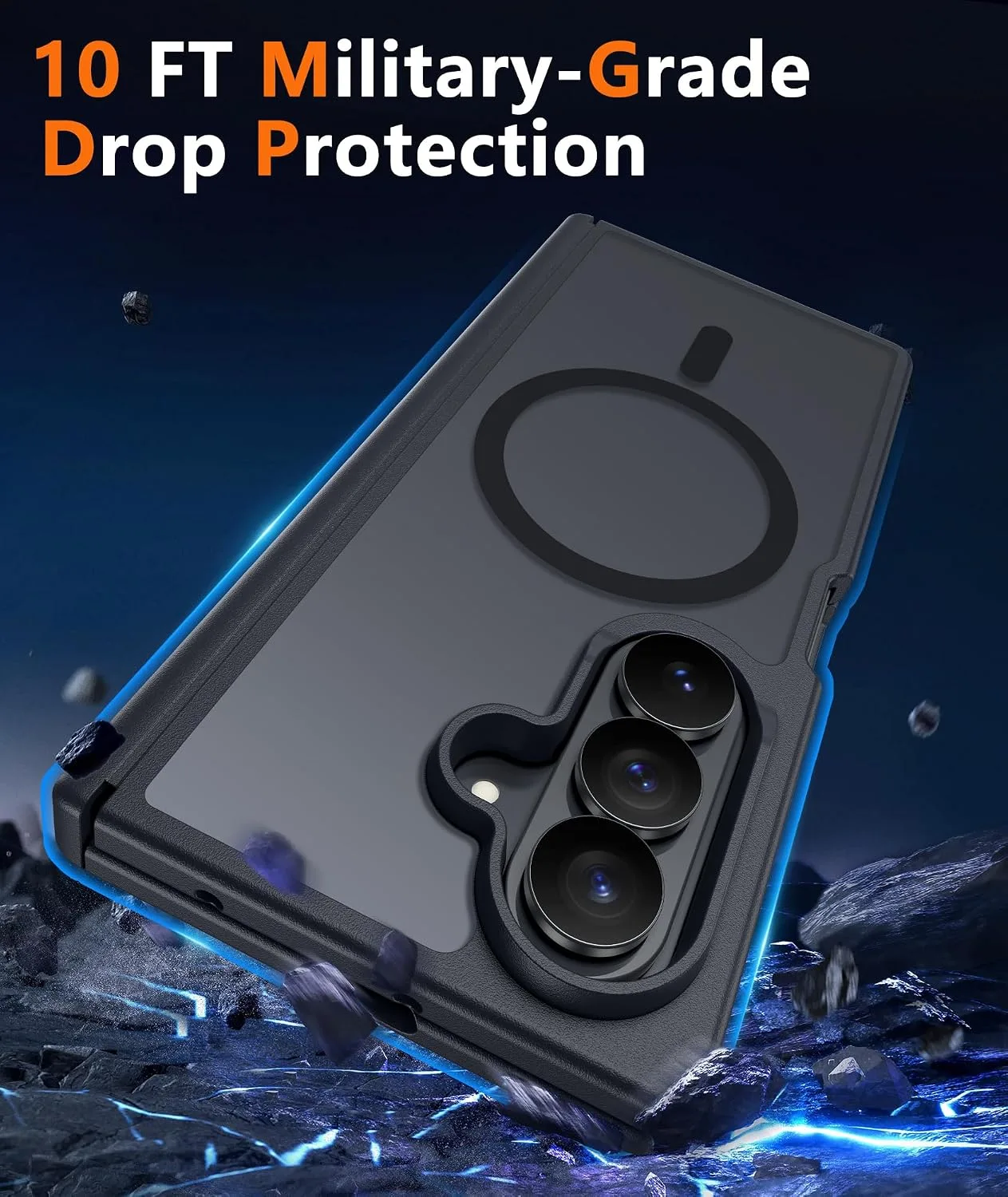 FNTCASE for Samsung Galaxy Z Fold 7 Case Magnetic with Hinge Protection