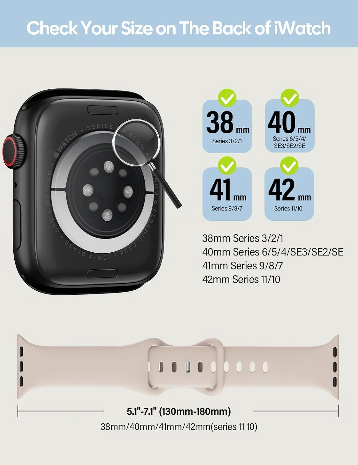 Sport Silicone Band Compatible with Apple Watch Bands for Women Men