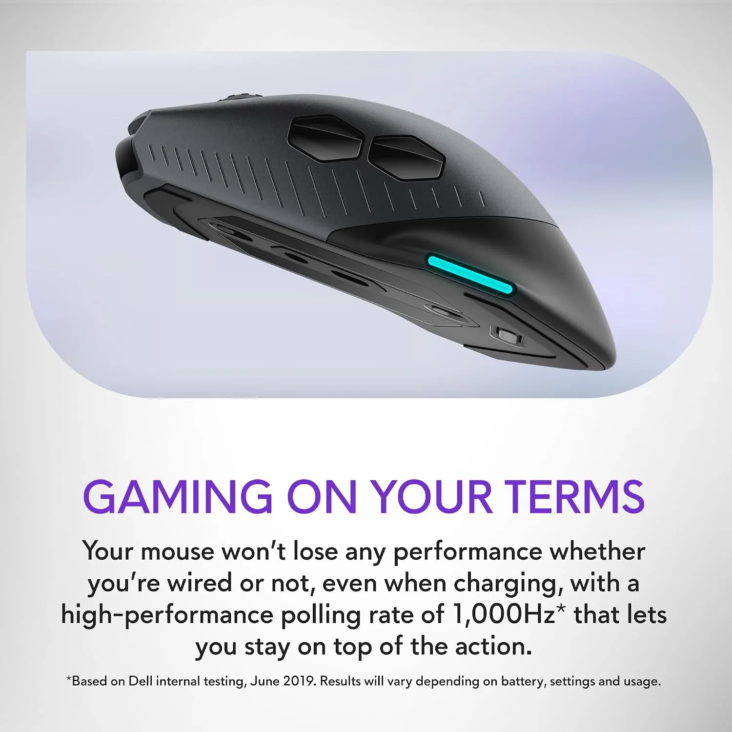 Alienware Wireless Gaming Mouse AW610M, 16000 DPI, 400 IPS, 7 Buttons
