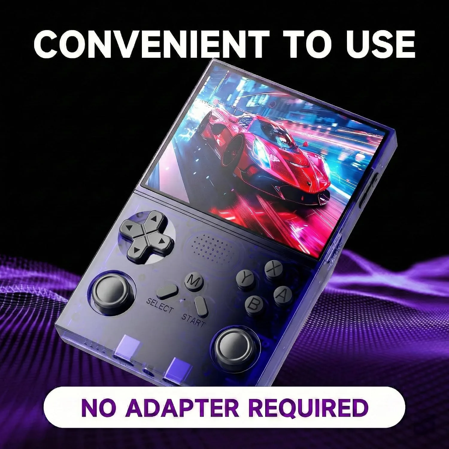 R40 Retro Handheld Game Console - Open Source System,3.5" IPS Screen, 18,000+ Classic Games, 128G TF Card, 3000mAh Battery, Portable Gaming Player for Travel, Blue