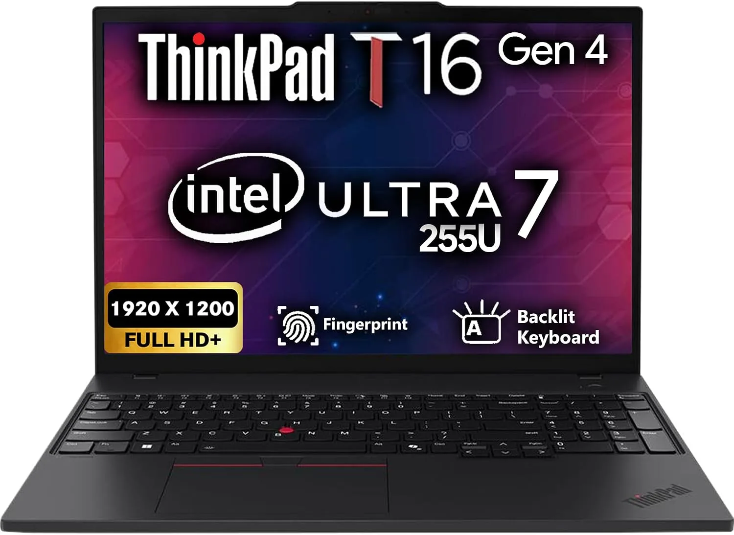 Lenovo ThinkPad T16 Gen 4 Intel Core Ultra 7 255U, 16GB DDR5 RAM, 512GB SSD