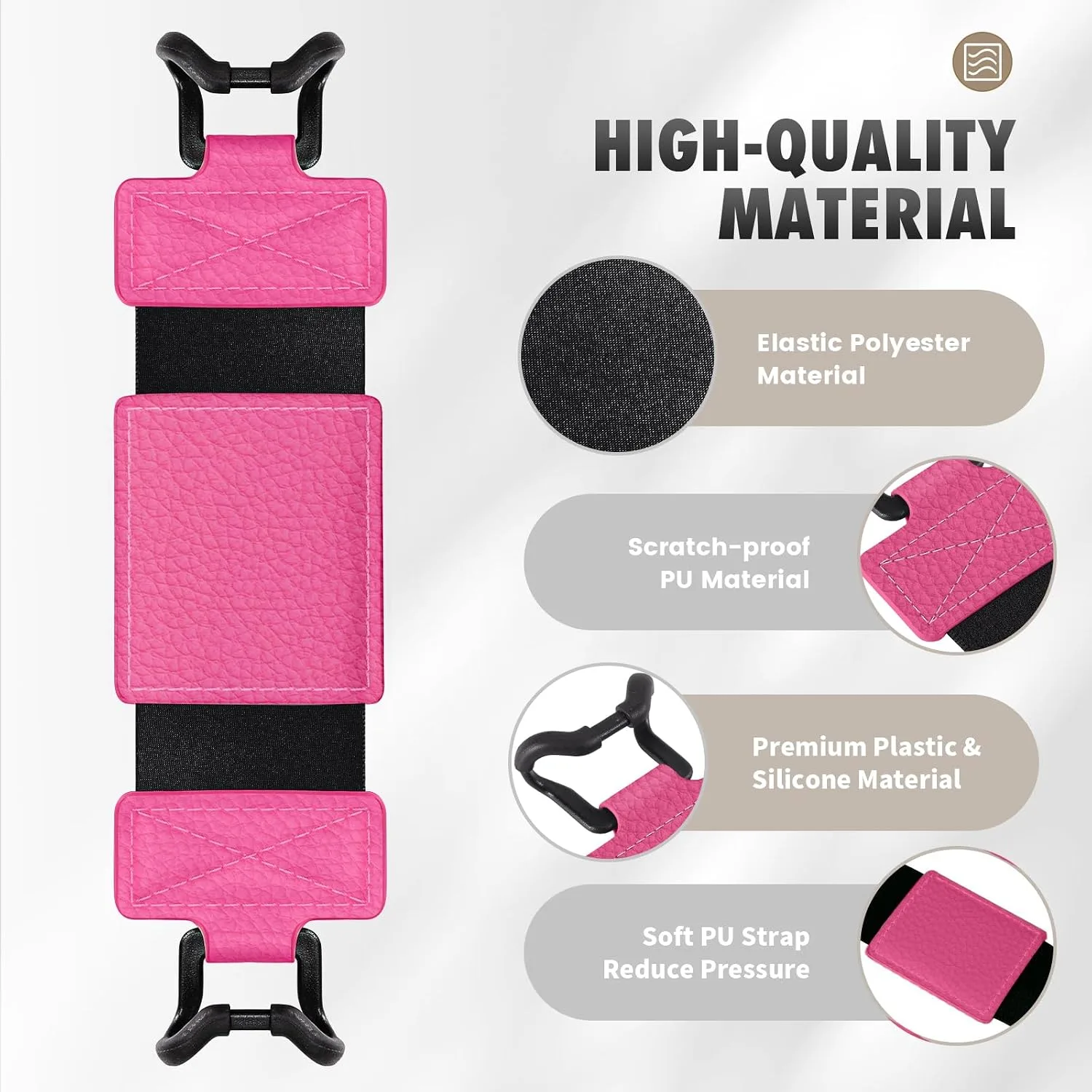 MoKo Soft Hand Strap for 6-8" Kindle eReaders Fire Tablet, Magenta