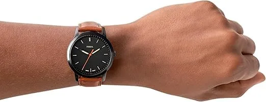 Fossil Men's Minimalist Quartz Stainless Steel Three-Hand Watch for Men