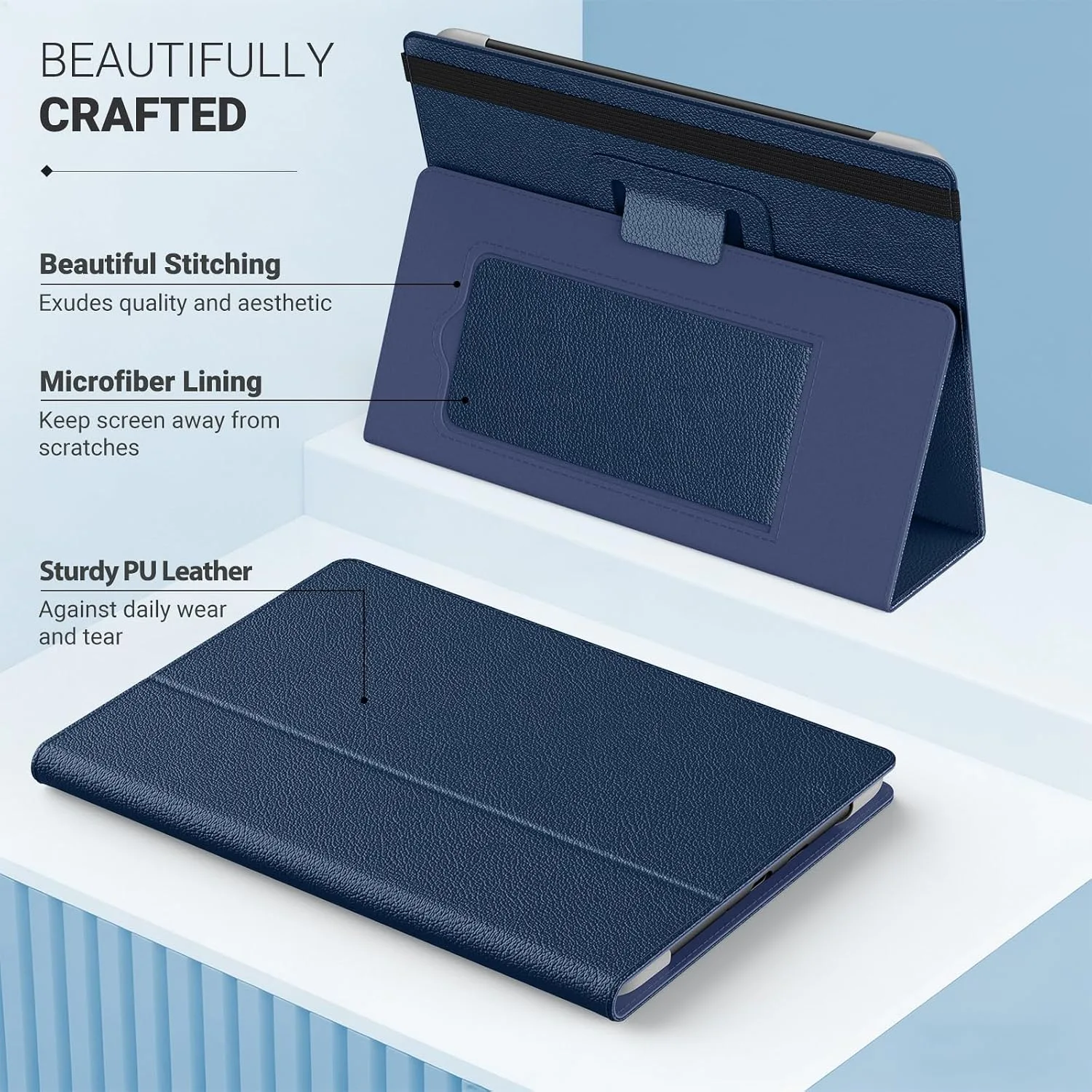MoKo Universal Case for 6.8,7 Inch eReaders&Tablets, Deep Blue