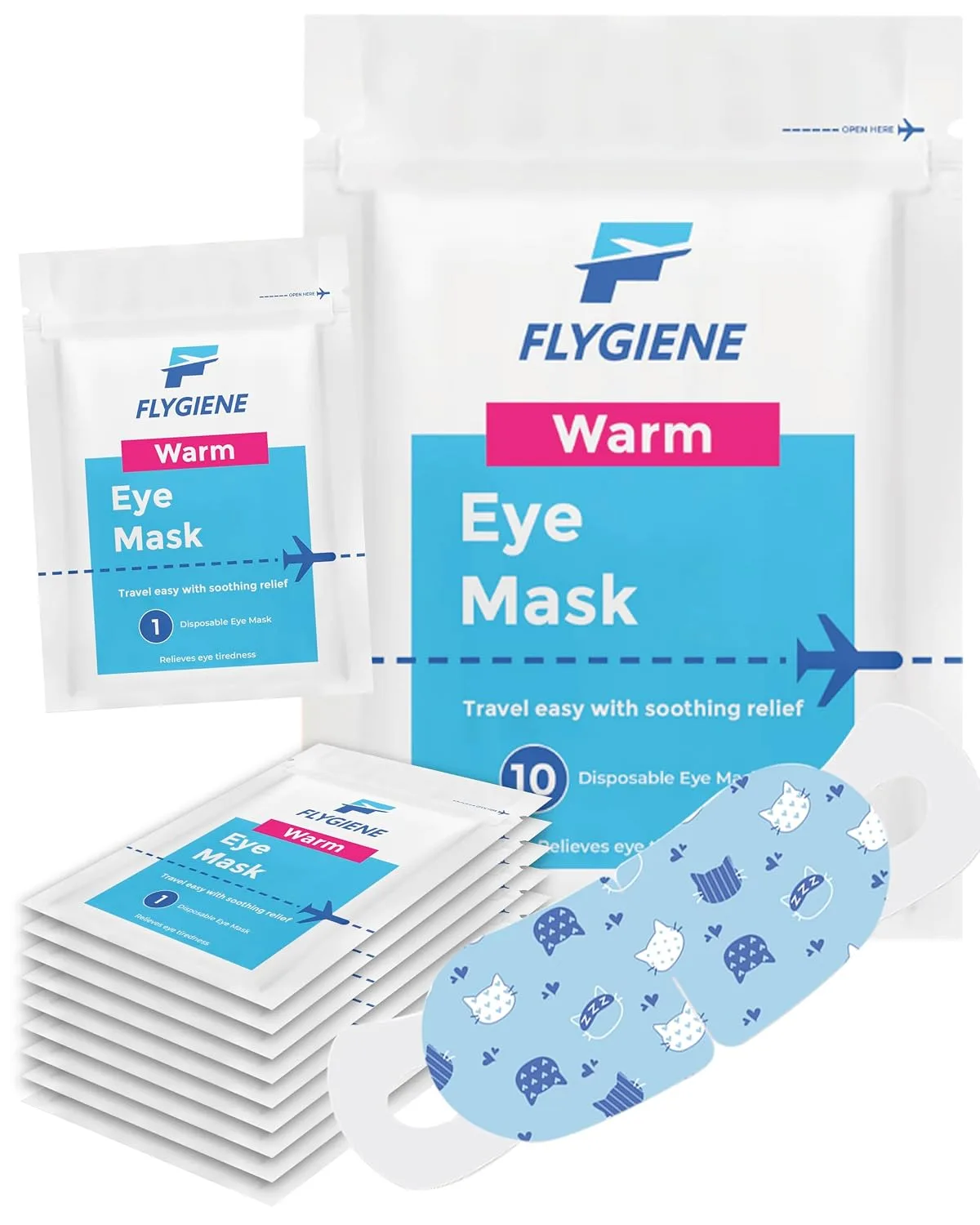 Warm Eye Mask Heated Compress for Dry Eyes, Stye Relief & Sleep - Pack of 10
