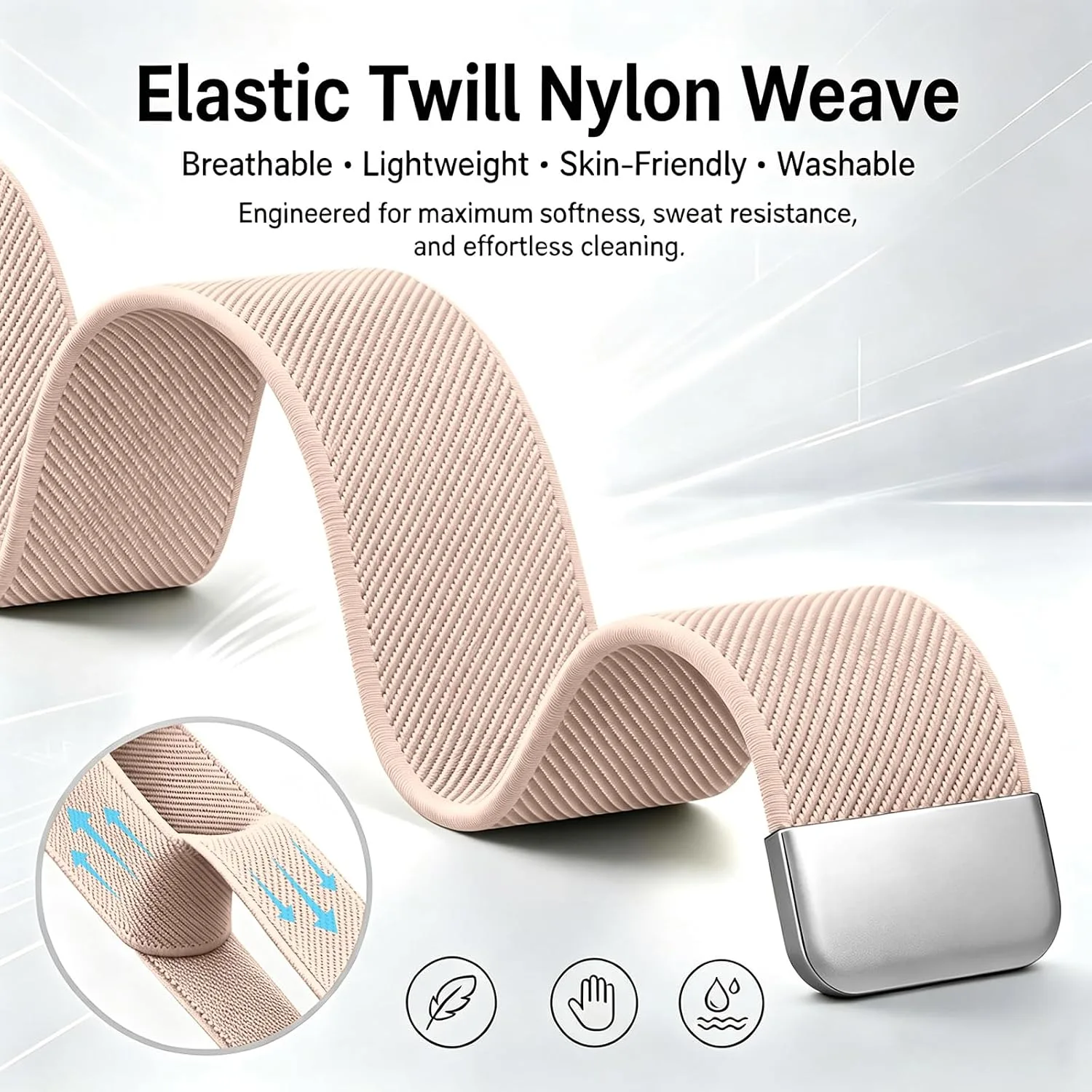 Magnetic Sport Nylon Band Compatible with Google Fitbit Air Active Band