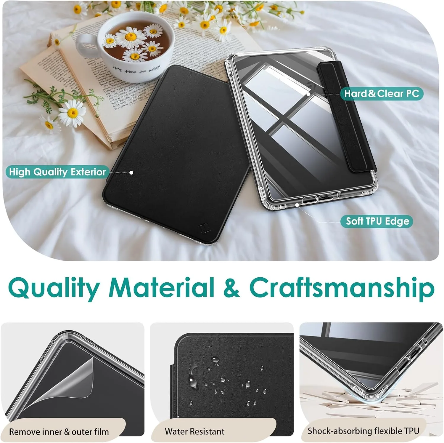 Fintie Detachable Case for Kindle Paperwhite 12th Gen 2024/Kindle Colorsoft