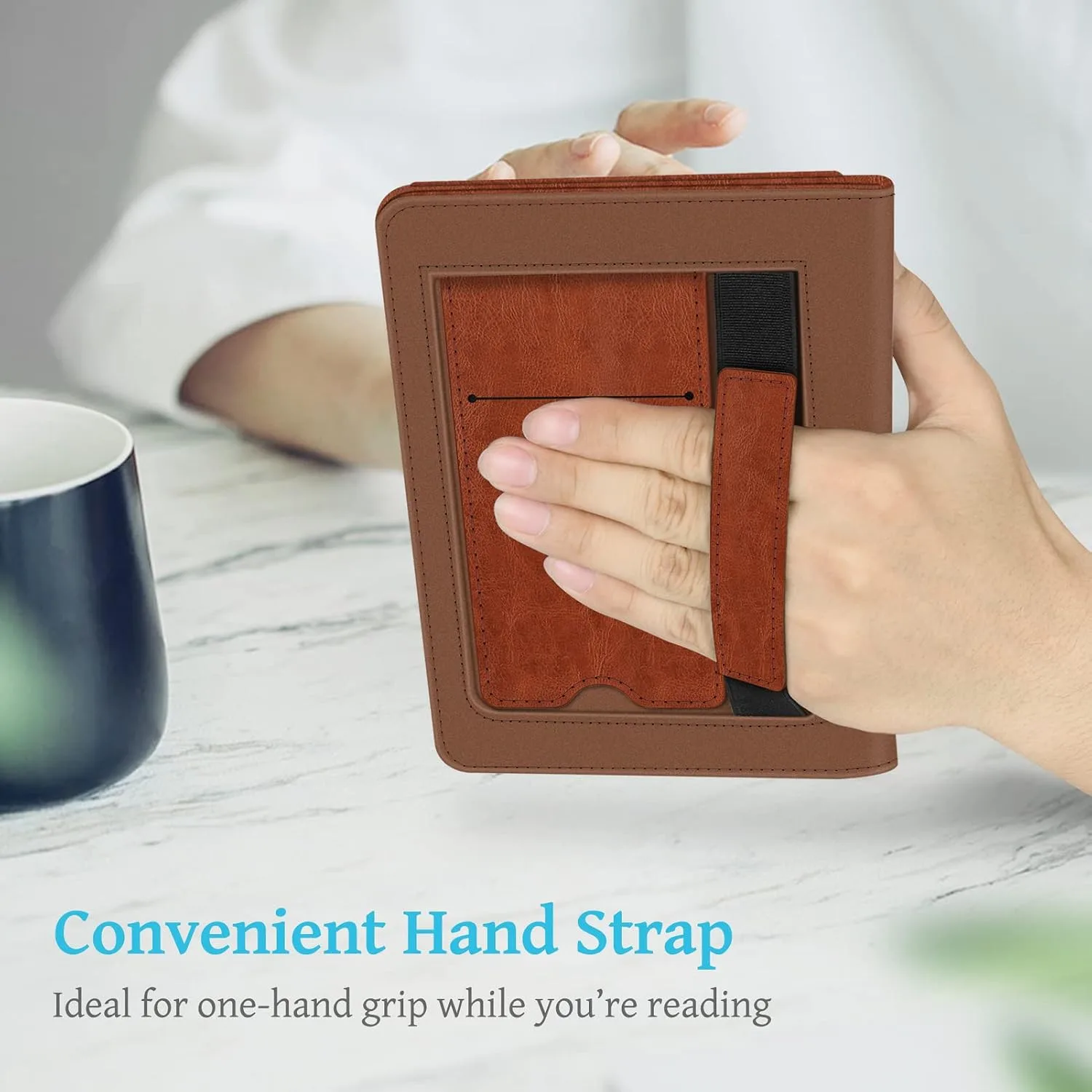 Fintie Stand Case for 6" Kindle 11th Generation 2024/2022, Vintage Brown