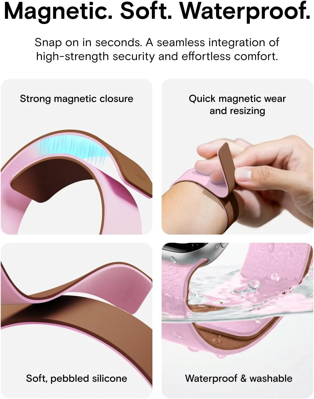MOFT Snap Duo Watch Bands, Duo-Color Watch Band for Women &Men Daily Wear