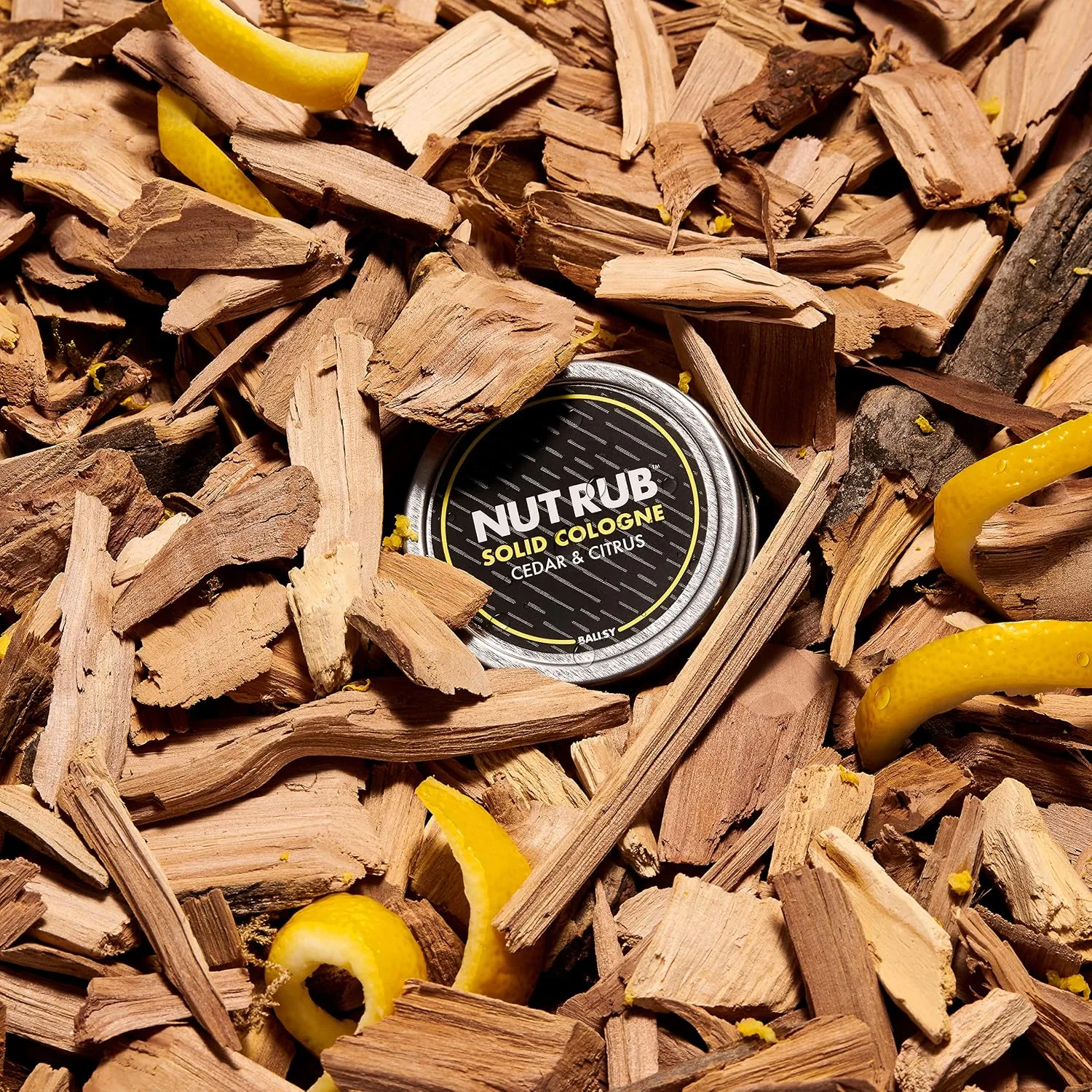 Ballsy Nut Rub Mens Cologne, Solid Cologne for Men, Citrus & Cedar, 0.85 Oz