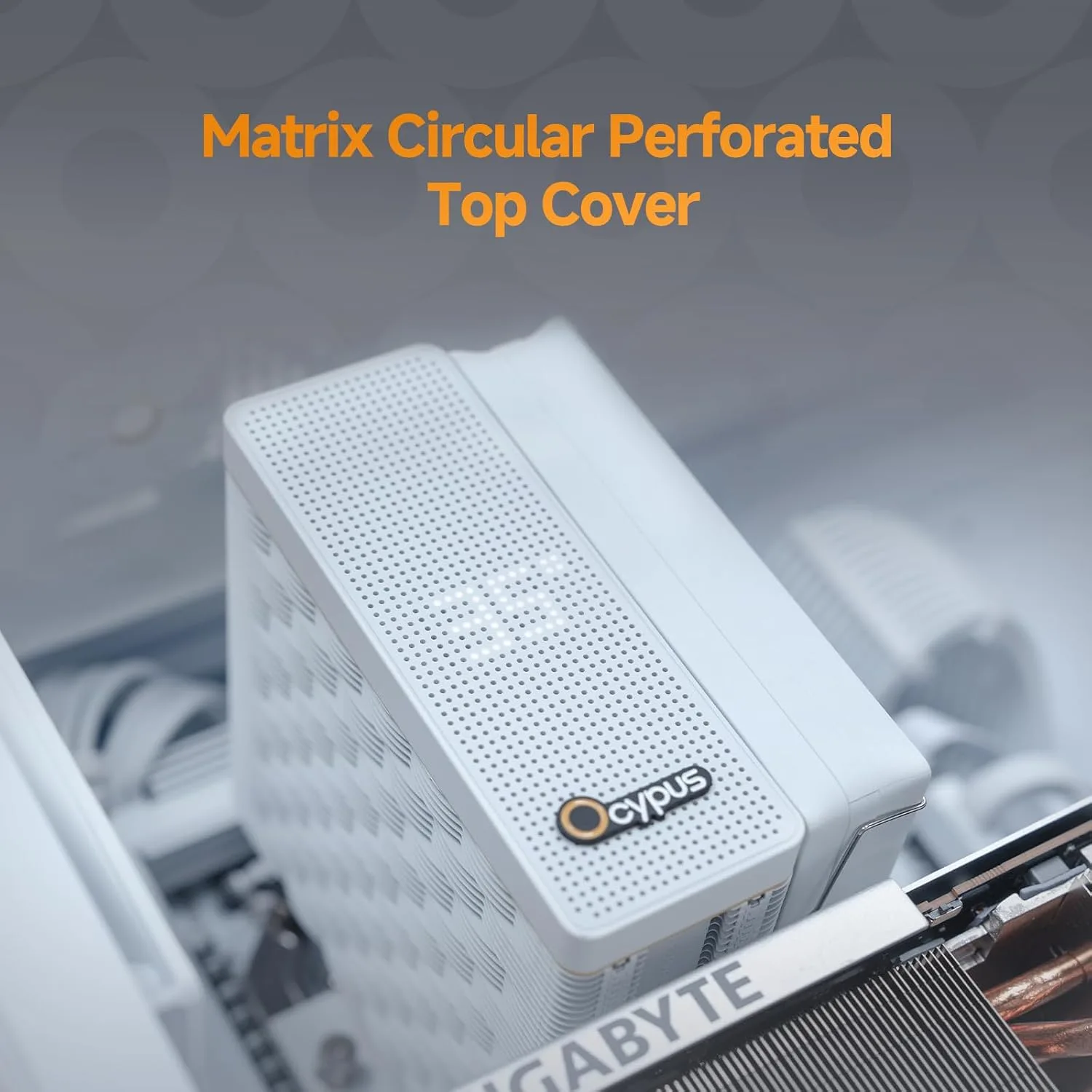 Iota A40 CPU Cooler with Display,Single Tower Cooler for Gaming PC Build