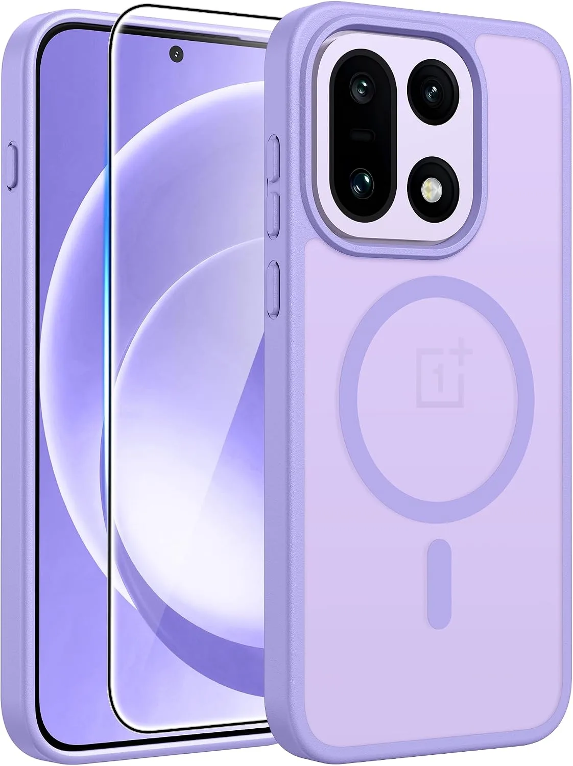 FNTCASE for OnePlus 15 Case, Fit for Magsafe, Light Purple