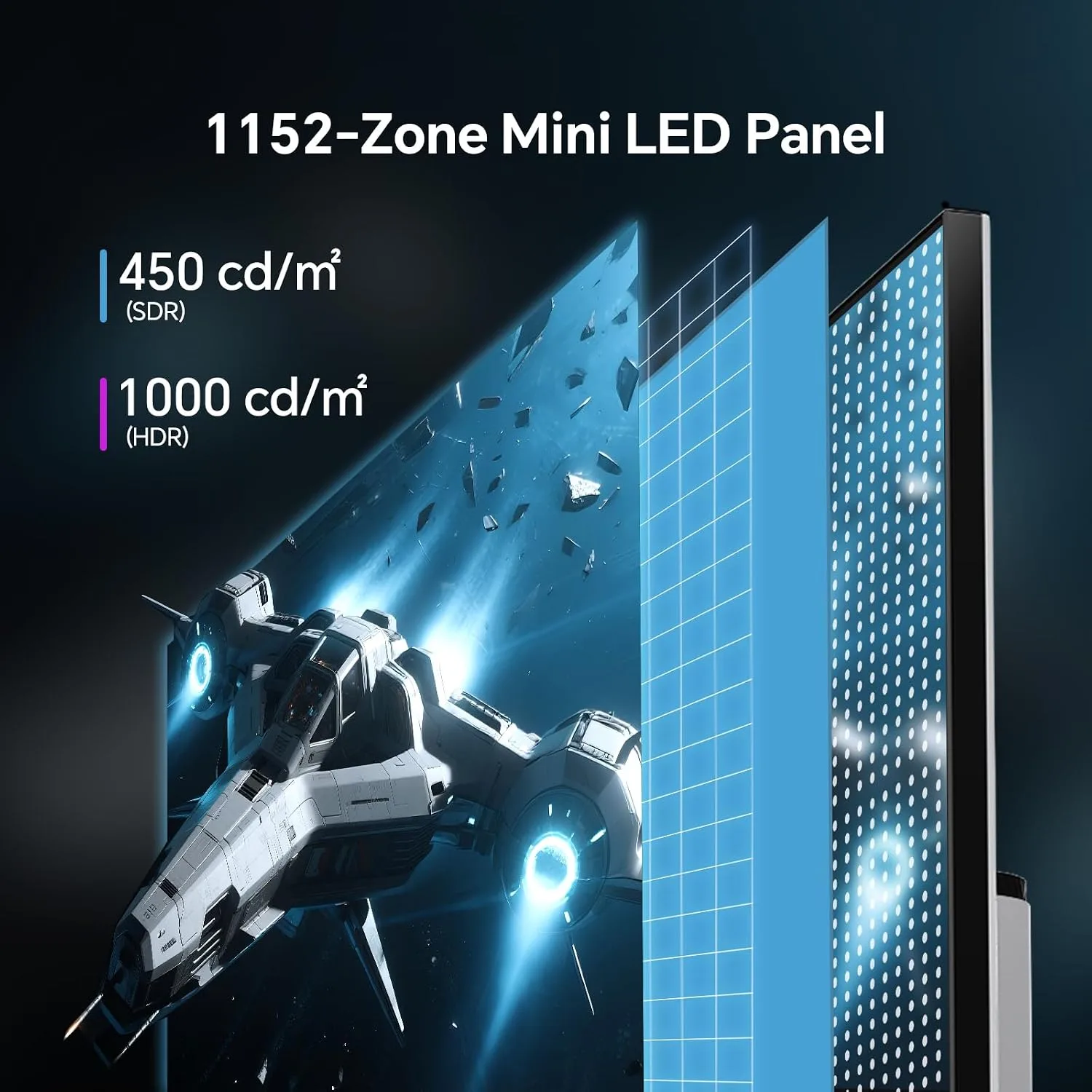 KTC QHD Mini LED Monitor 27 Inch 200Hz White Vertical Monitor M27T6S