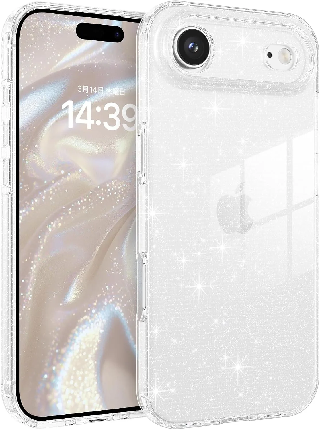 YINLAI for iPhone Air Case 6.5-Inch Anti-Yellowing, Clear Glitter