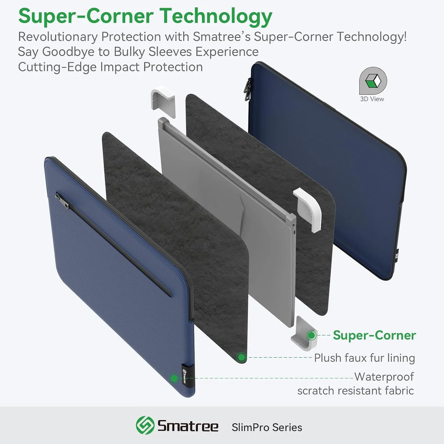 Smatree Laptop Sleeve with Textured Fabric for 14" GIGABYTE U4 UD
