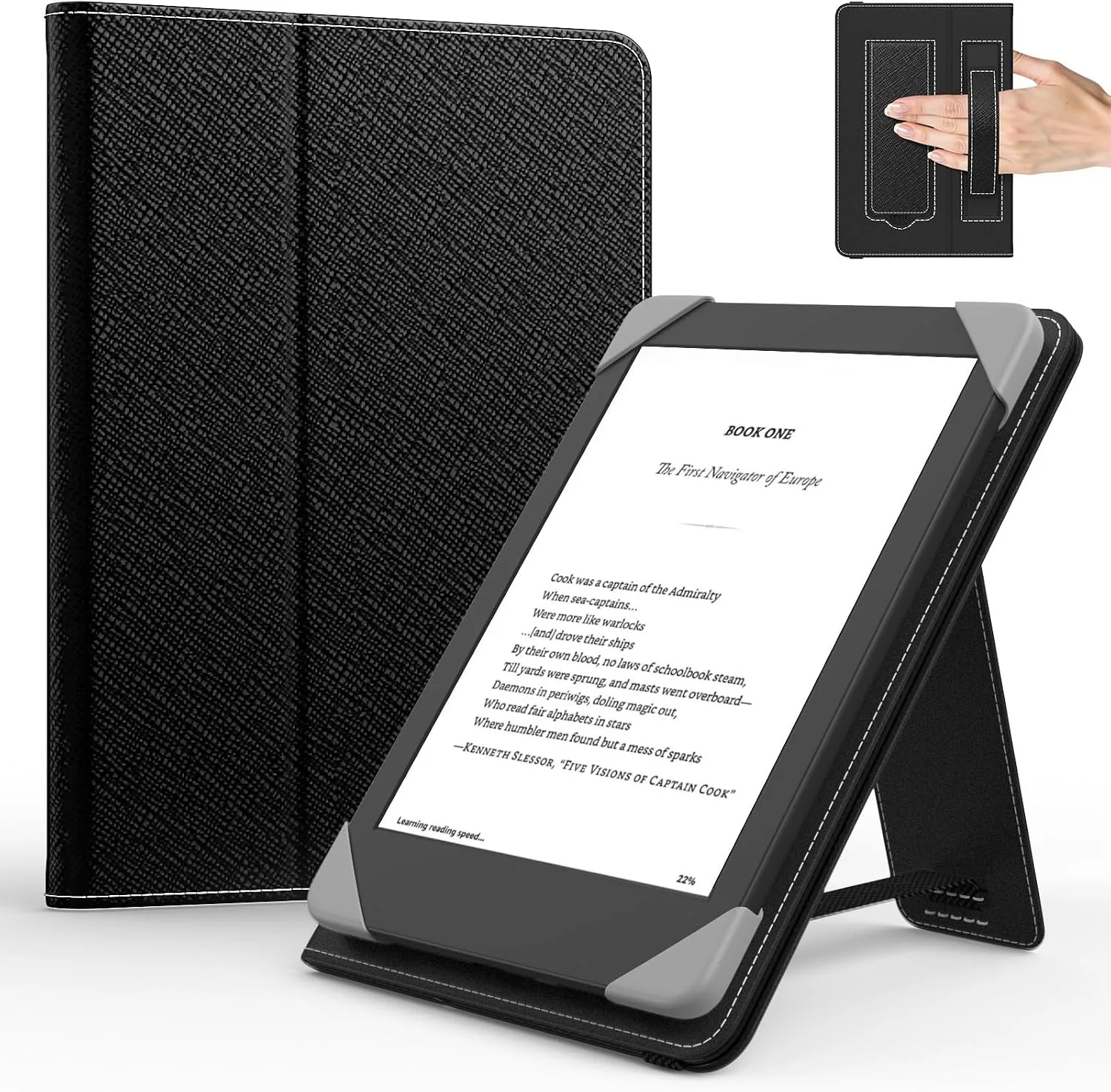 Funda universal para tablets y eReaders 6 pulgadas Moko negra