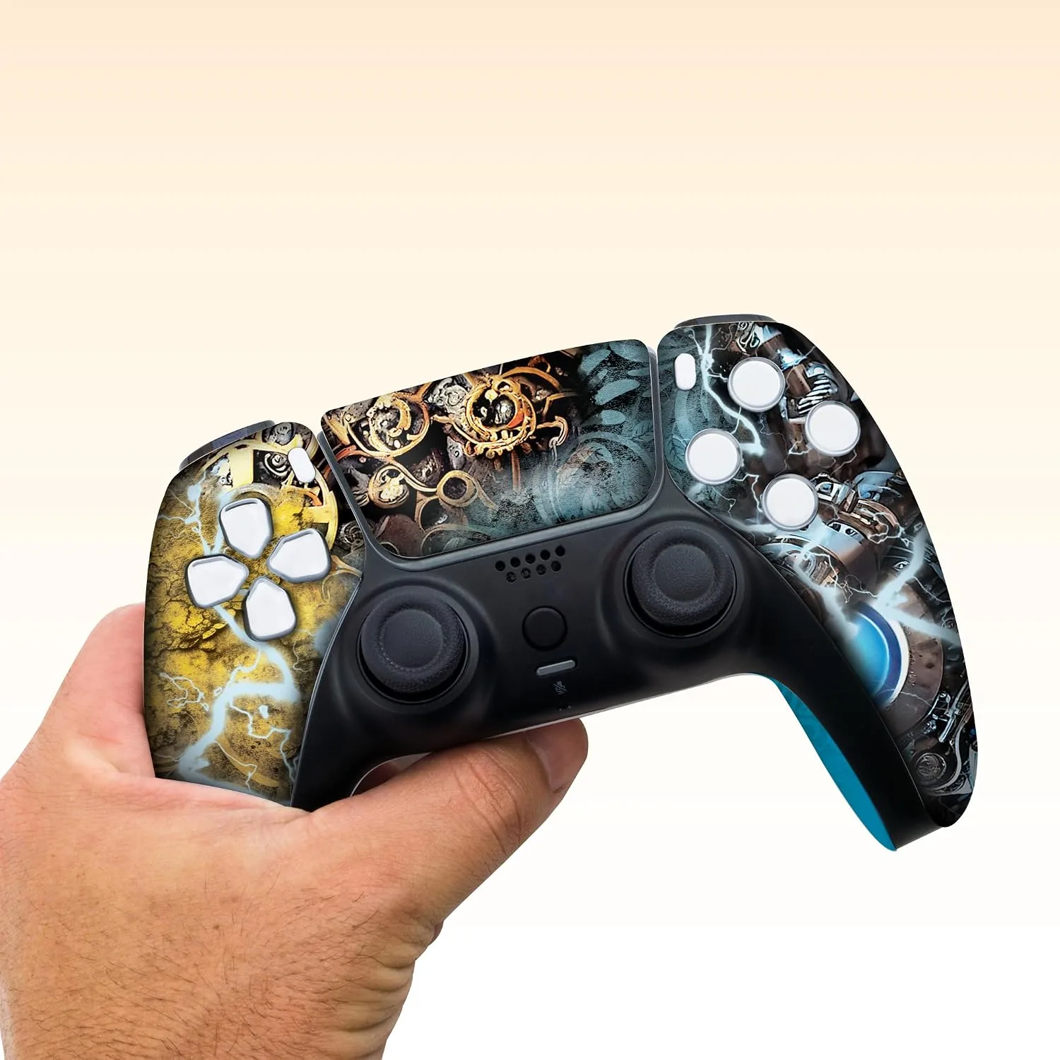 Dishonestty Custom PS-5 Controller Wireless compatible with Play-Station 5 Console by BCB Controllers | Proudly Customized in USA with Permanent HYDRO-DIP Printing (NOT JUST A SKIN)