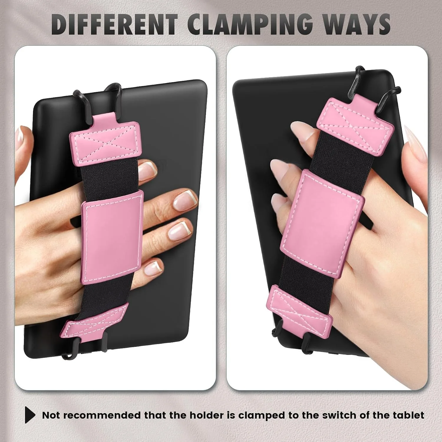 MoKo Soft Hand Strap for 6-8" Kindle eReaders Fire Tablet, Pink