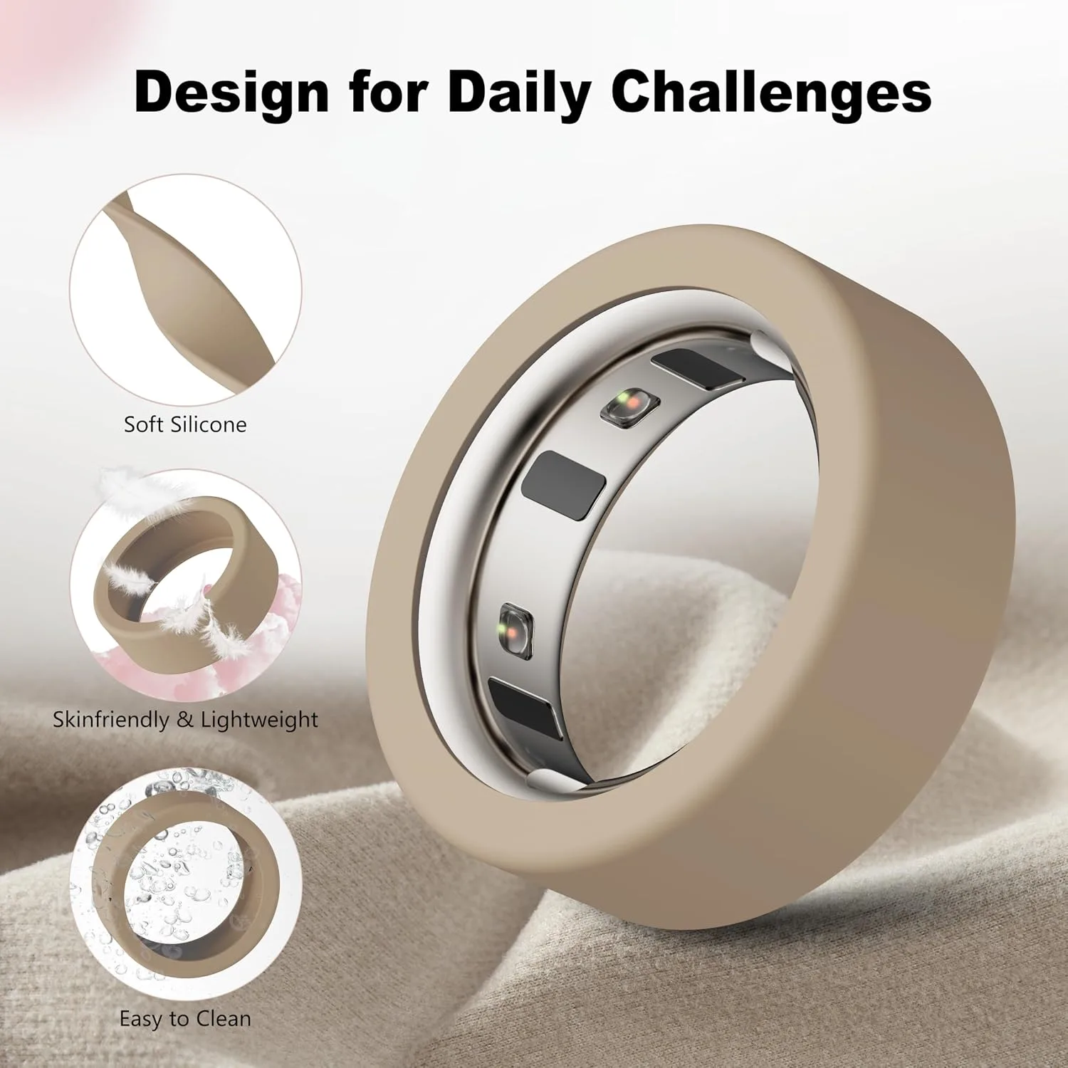 Protector Compatible for Oura Ring 4/Gen4 Ceramic/Gen3 Cover,Scratch-proof