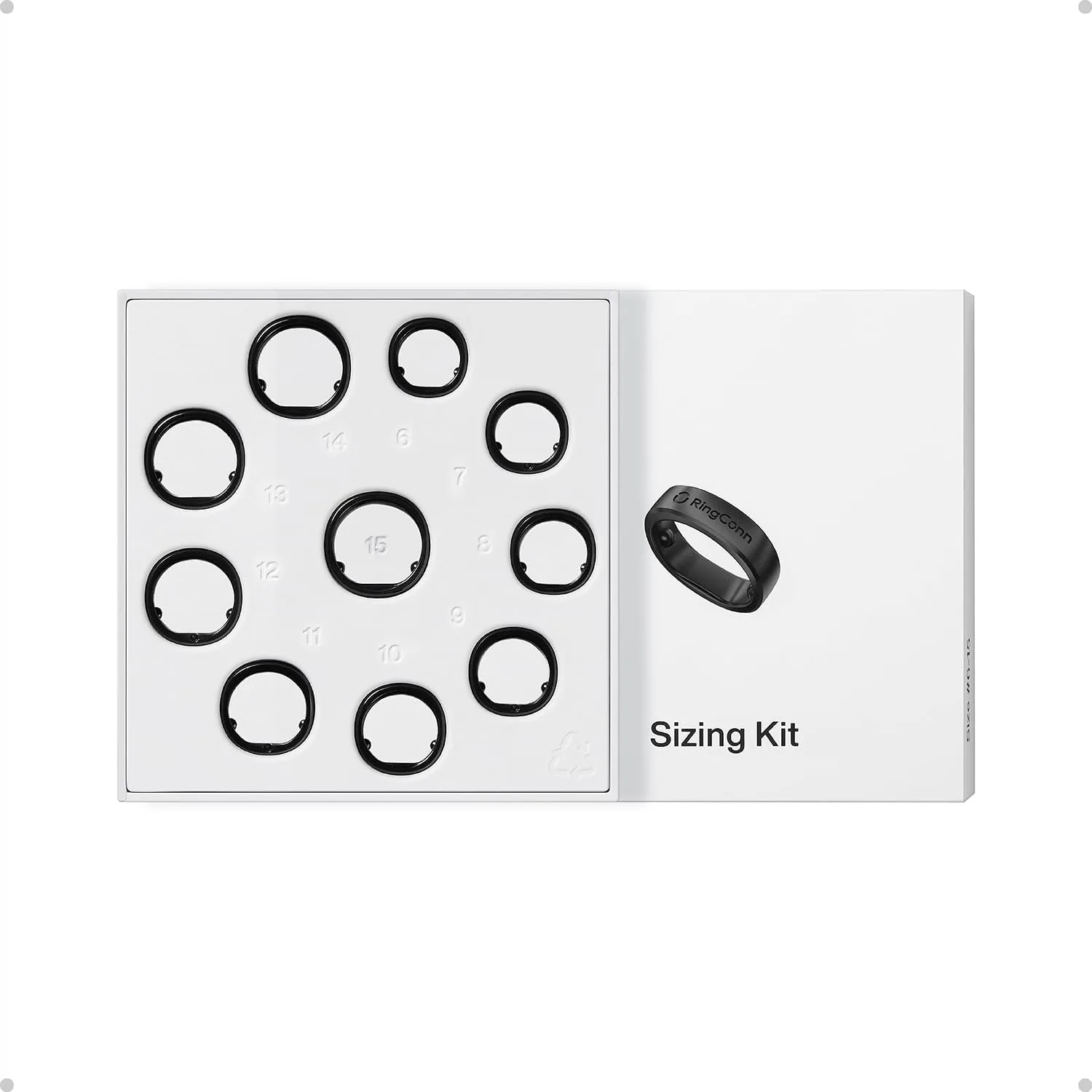 Kit de tallas RingConn Gen 3 para anillos inteligentes negro