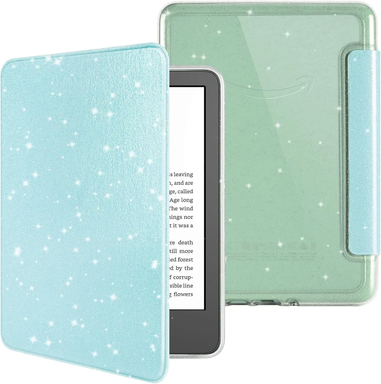 Estuche Hoichoe Glitter para Kindle Basic 6" 11ª Gen 2024/2022 Azul