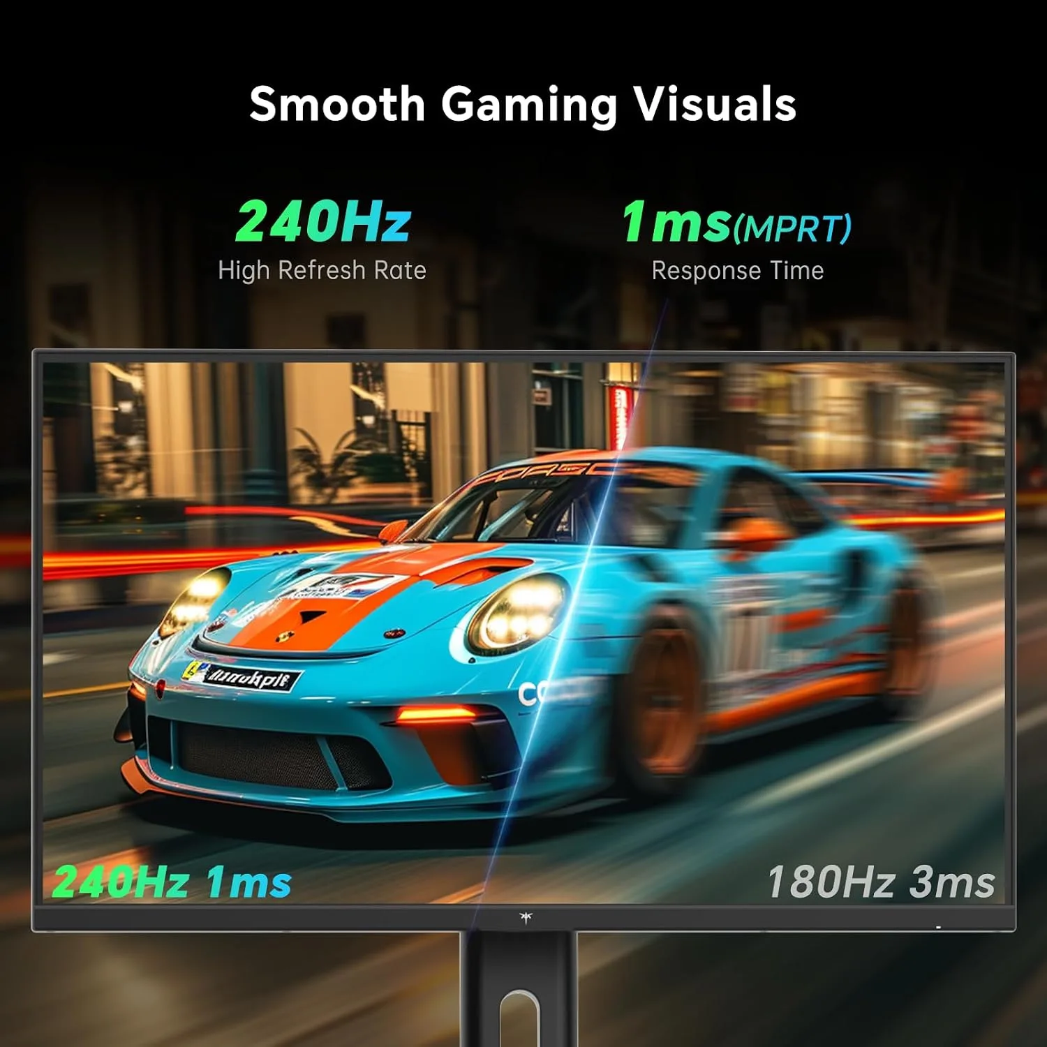 KTC 27 Inch 240Hz Gaming Monitor, FHD 1080p Fast IPS, Adaptive Sync, H27F7