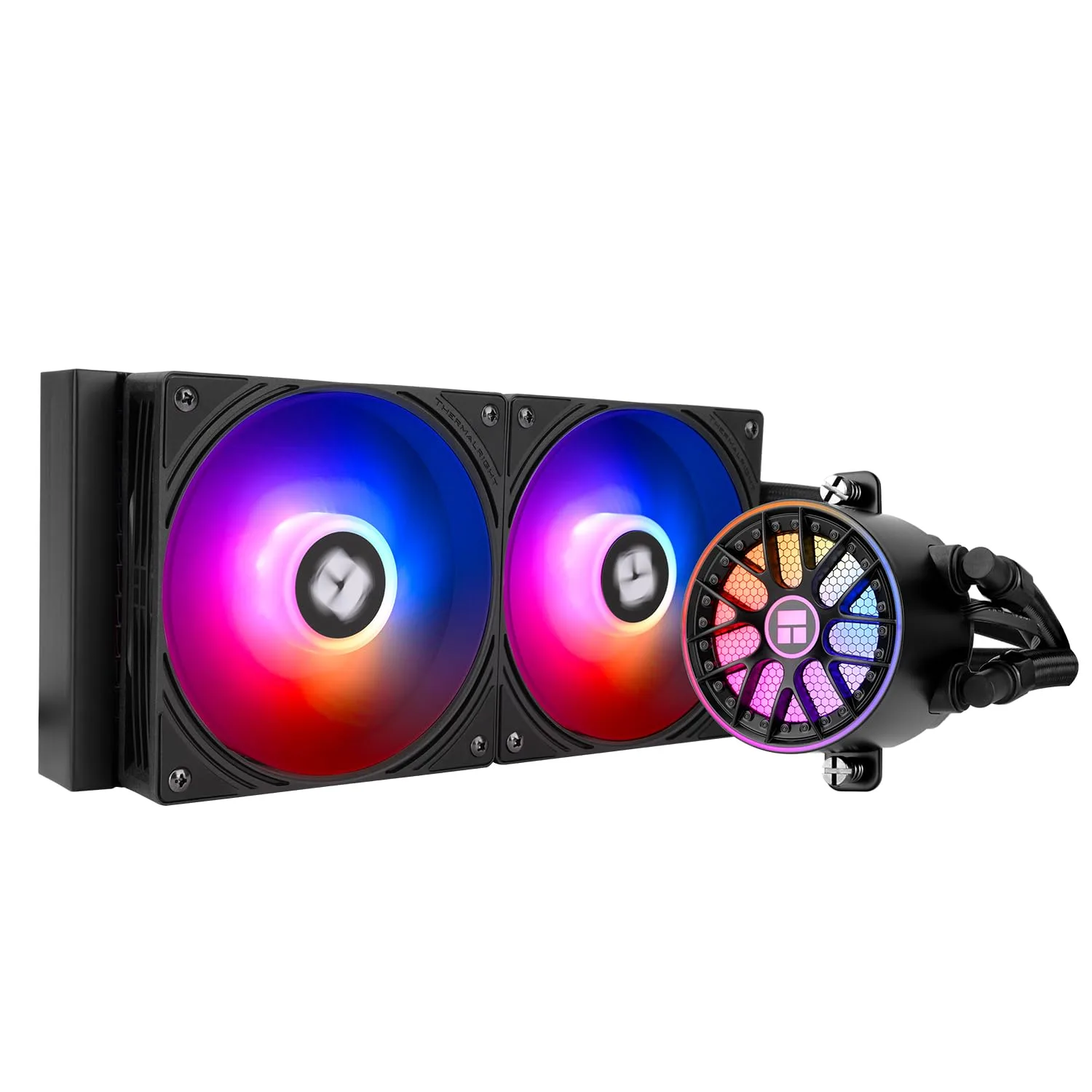 Thermalrlght Aqua Elite 240 V6 ARGB White CPU Liquid Cooler, 240 Cooling Row Size,2x120mm Water Radiator,AMD: AM4/AM5,Intel LGA115X/1200//1700/1851