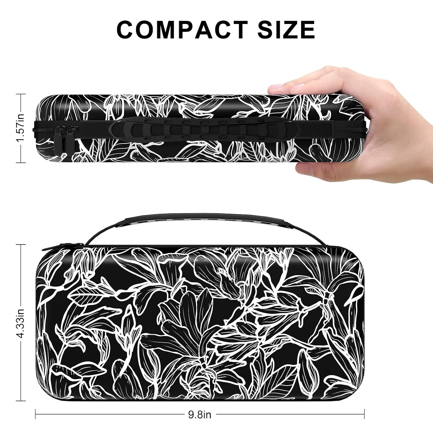 NPOOYI Carrying Case for Nintendo Switch OLED 2021/2017, Hard Shell Cover