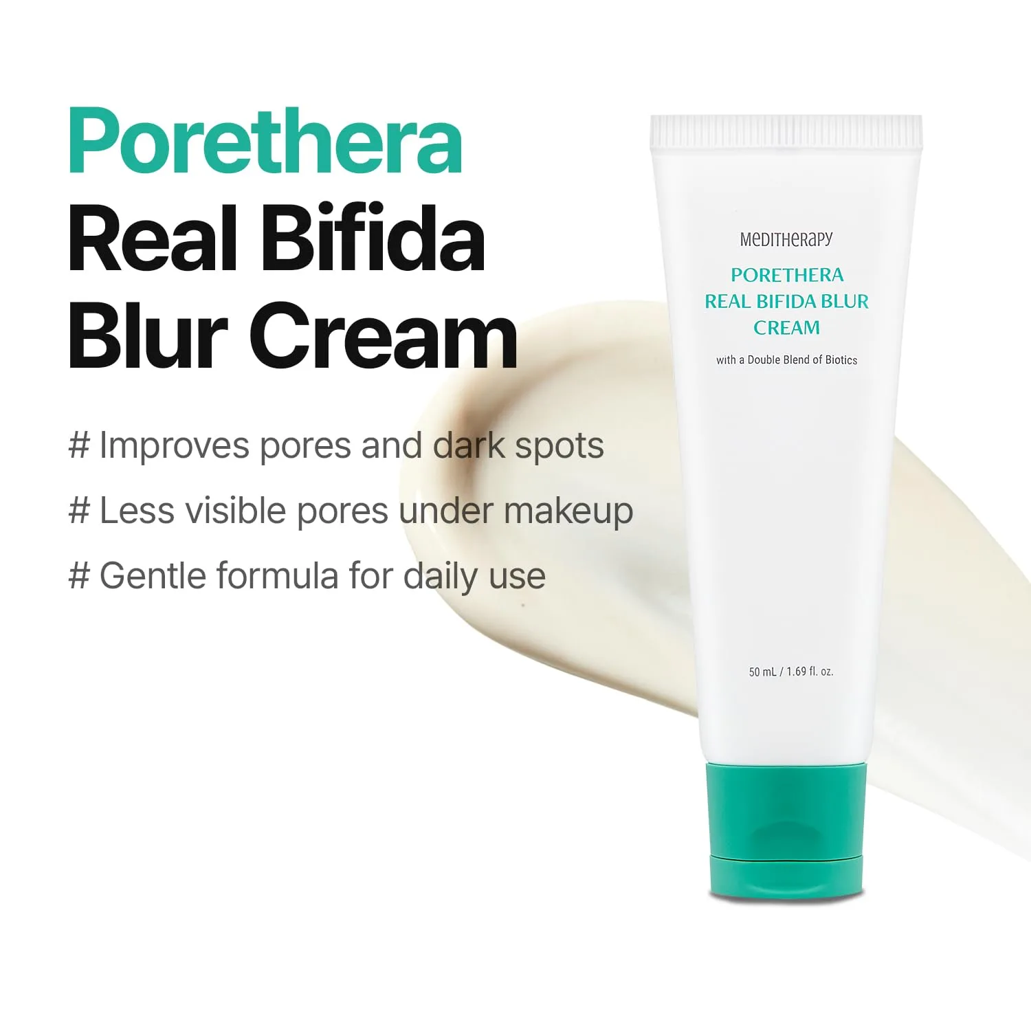 MEDITHERAPY Pore Blur Cream, K-Beauty Pore Minimizing Cream 1.69 fl oz