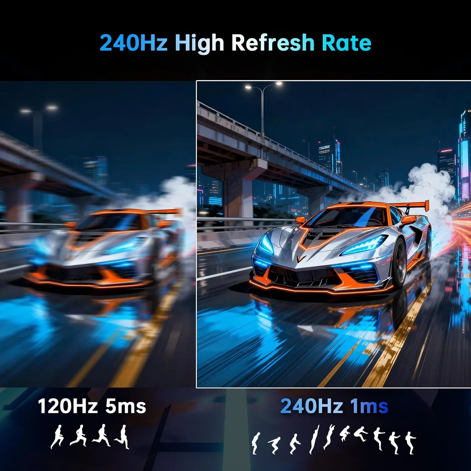 KTC 24 Inch 240Hz Curved Gaming Monitor, FHD 1500R Computer Monitor H24S17P