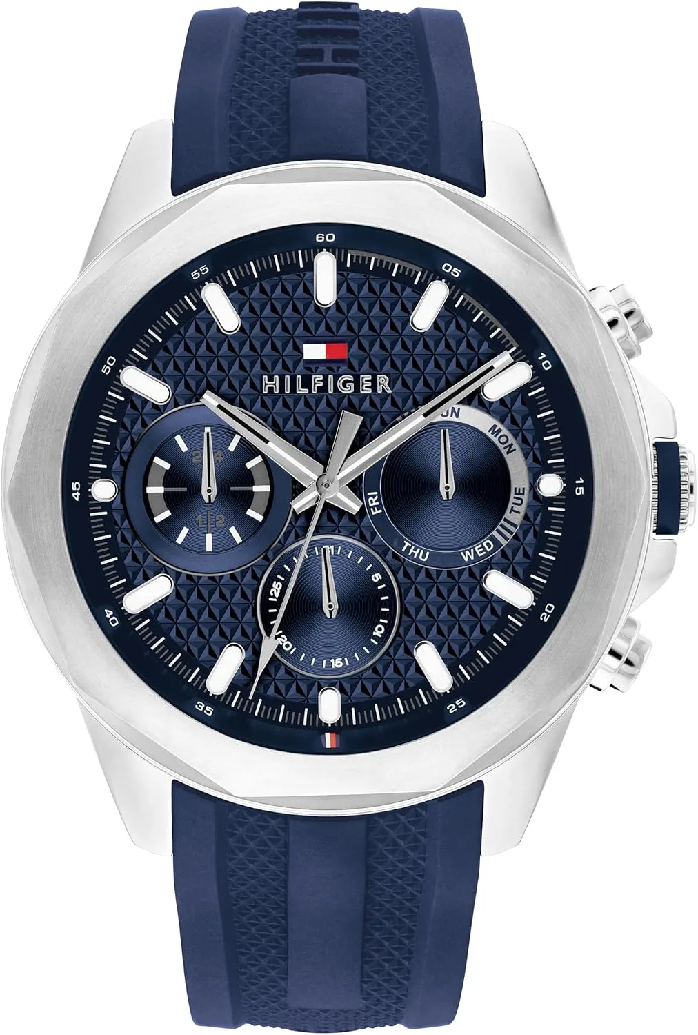 Tommy Hilfiger Men's Multifunction Quartz Watch, Stainless Steel Bracelet, Water Resistant 5 ATM, Urban Stylish Timepiece, Gift for Him, 46mm