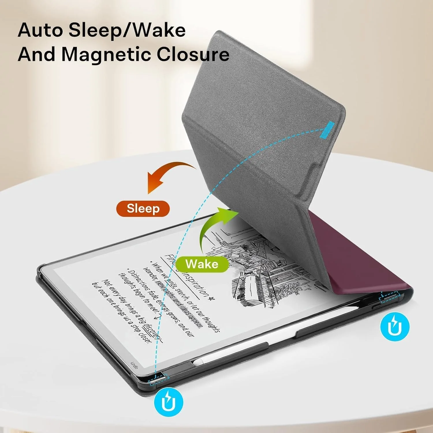 CoBak Stand Case for 11" Kindle Scribe 3rd Gen 2025 & Colorsoft