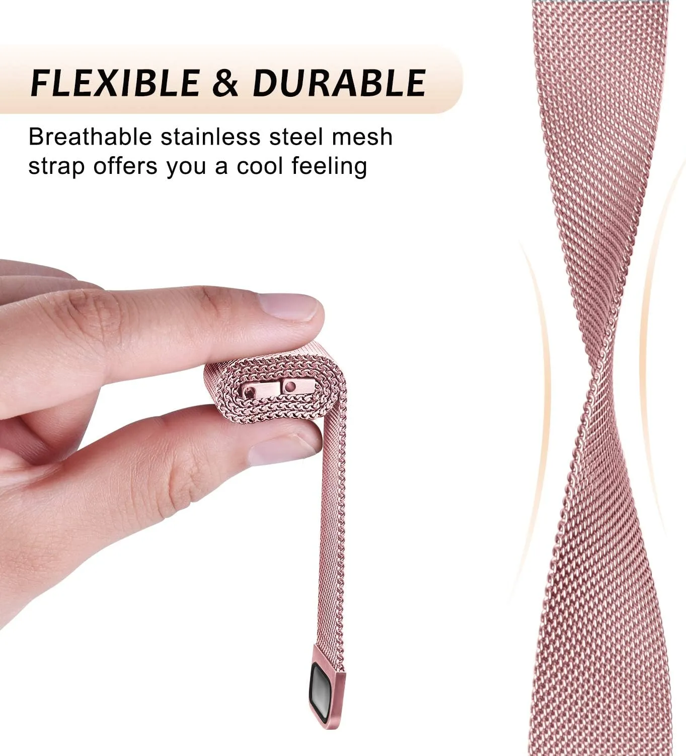 Watch Bands 20mm 22mm Quick Release Watch Strap, Stainless Steel Mesh Replacement Strap for Women Men