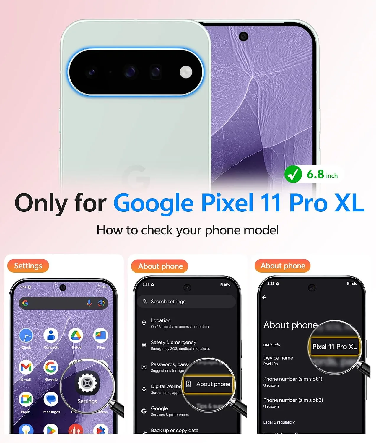 FNTCASE for Google Pixel 11 Pro XL Case, Fit for Magsafe, Screen Protector