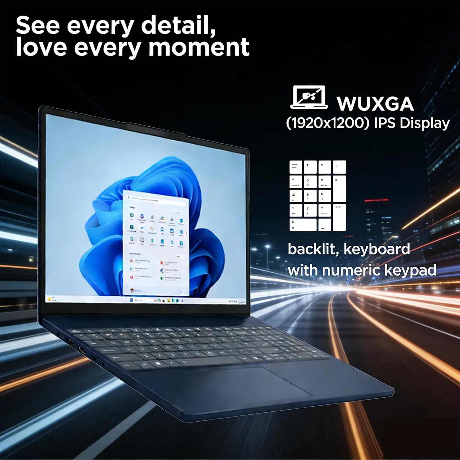 Lenovo IdeaPad Slim 3 15.3" WUXGA Touchscreen Business Laptop | Intel Core 5 210H CPU (8 Cores, Up to 4.8Ghz) | 40GB DDR5 RAM, 2TB SSD | Backlit KB | Web Microsoft 365 | WiFi 6, 1080P Web Cam