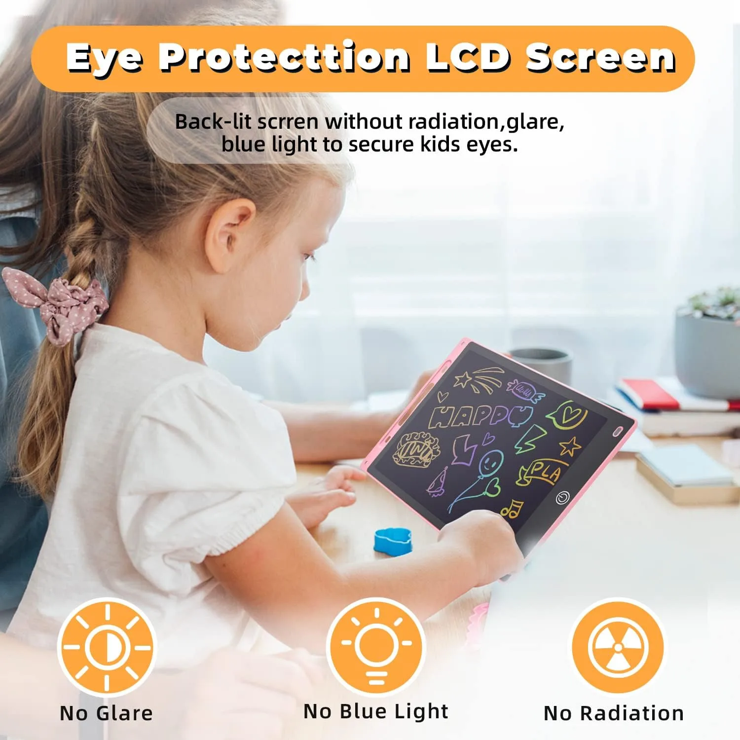 12 Inch LCD Writing Tablet for Kids, 2 Packs Mess Free Coloring for Toddlers Doodle Board Erasable Drawing Pads Birthday Christmas New Year Gift for 3 4 5 6 7 8 Years Old Boys Girls