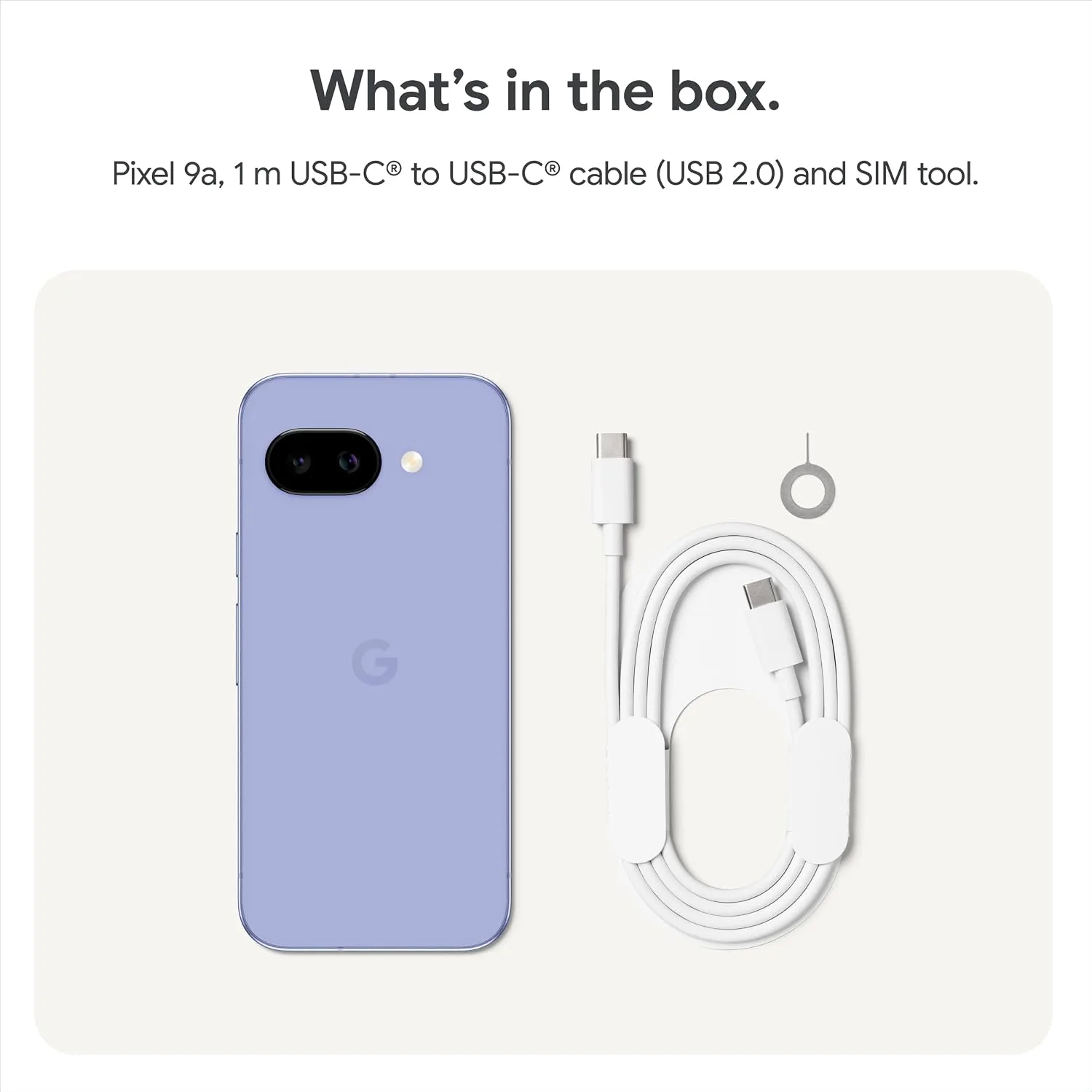 Google Pixel 9a, 128GB, Porcelain - Unlocked (Renewed)