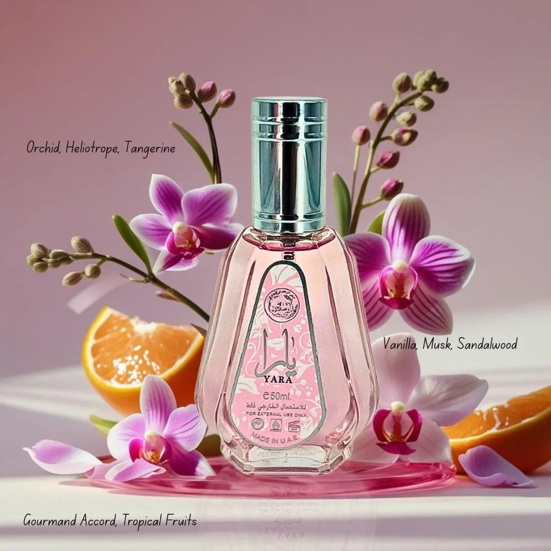 Ard Al Zaafaran Yara & Pink Blush Shams Al Emarat Khususi Eau de Parfum Spray 50ML (1.69 OZ) - Long Lasting Arabian Perfumes for Women - Captivating Ladies Perfumes that Exudes Confidence (Bundle)