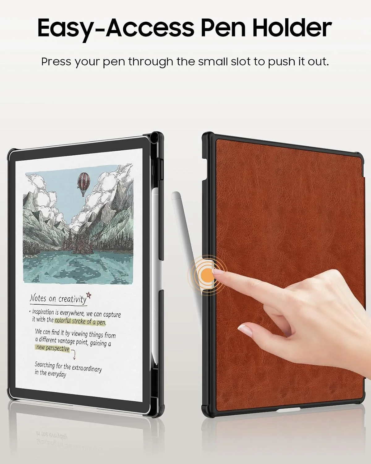 Fintie Slim Case for 11" Kindle Scribe 3rd Gen 2025 & Colorsoft, Brown
