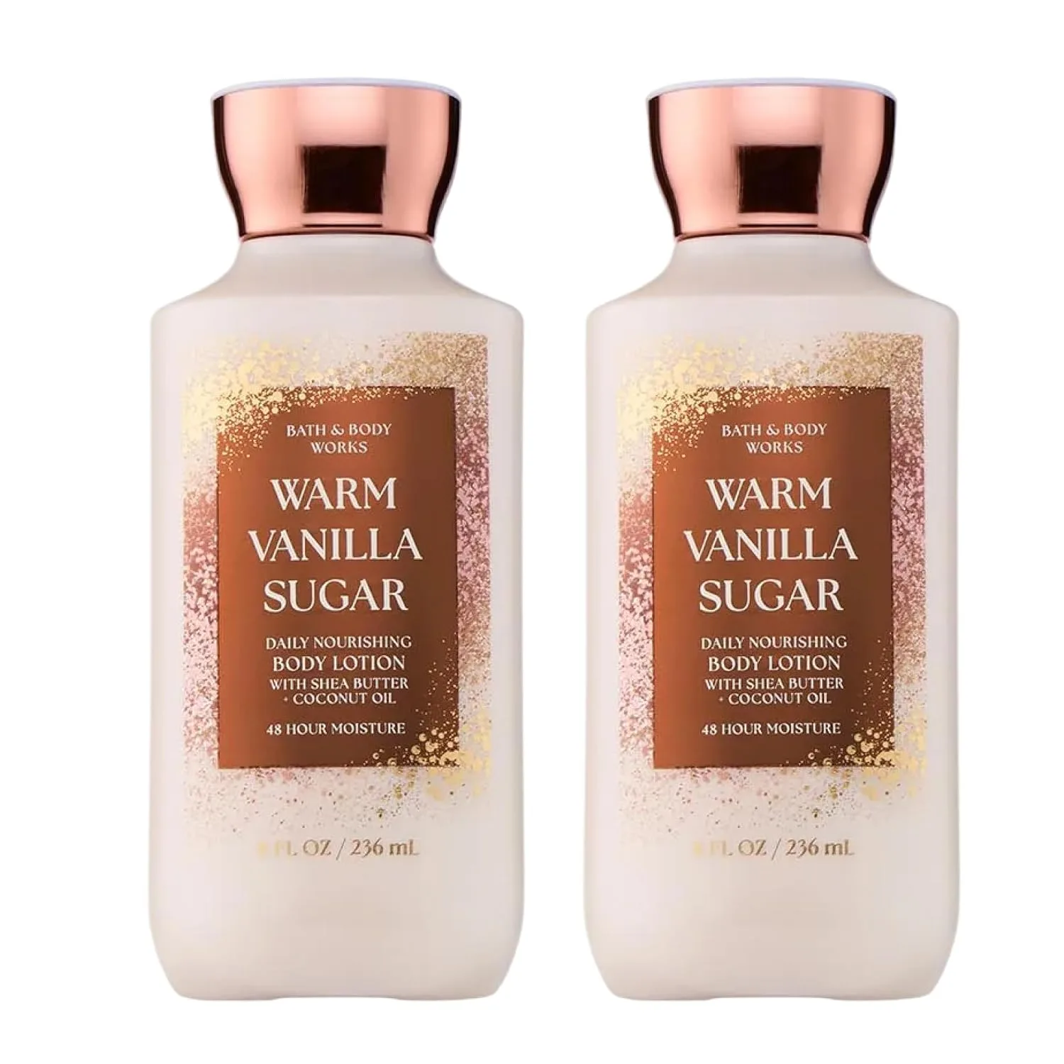 Bath & Body Works Warm Vanilla Sugar Body Lotion, 8 fl oz, 2 Pack